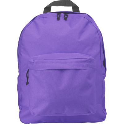 POLYESTER BACKPACK RUCKSACK in Purple