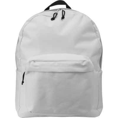 POLYESTER BACKPACK RUCKSACK in White