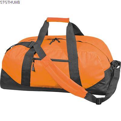 POLYESTER SPORTS TRAVEL BAG in Orange