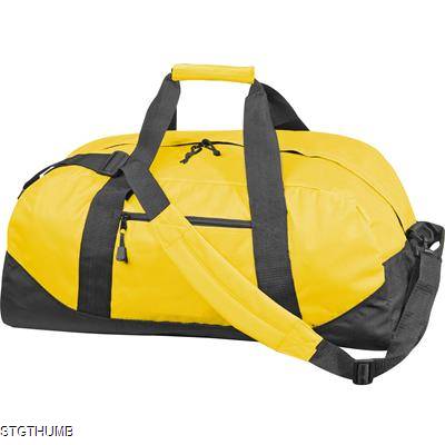 POLYESTER SPORTS TRAVEL BAG in Yellow