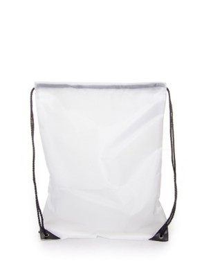 PREMIUM BACKPACK RUCKSACK with Drawstring Handles in White