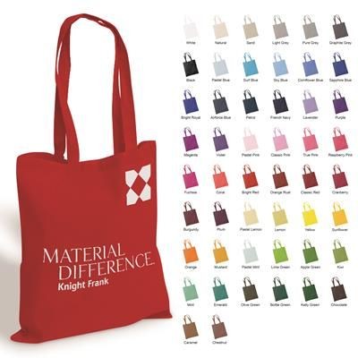 PRINTED COLOUR COTTON SHOPPER TOTE BAG