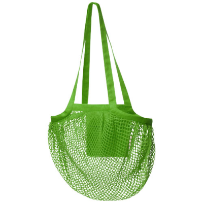 PUNE 100 G & M² GOTS ORGANIC MESH COTTON TOTE BAG 6L in Green