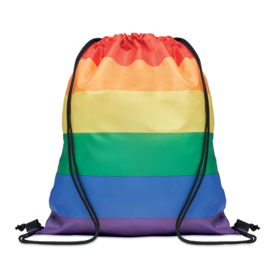 RAINBOW RPET DRAWSTRING BAG