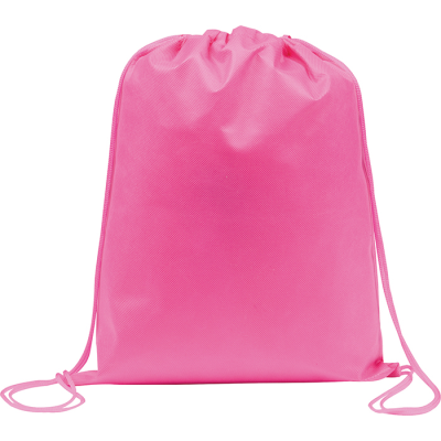 RAINHAM DRAWSTRING BACKPACK RUCKSACK BAG in Pink