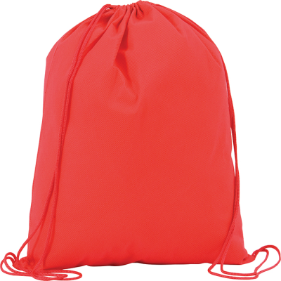 RAINHAM DRAWSTRING BACKPACK RUCKSACK BAG in Red