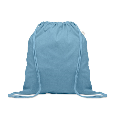 RECYCLED 140 GR & M² COTTON BAG in Blue