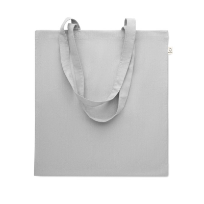 RECYCLED COTTON SHOPPER TOTE BAG in Grey