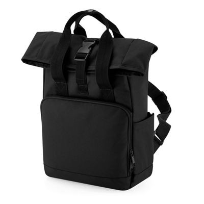 RECYCLED DOUBLE HANDLE ROLL-TOP LAPTOP BACKPACK RUCKSACK