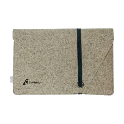 RECYCLED FELT LAPTOP SLEEVE 14 INCH in Taupé