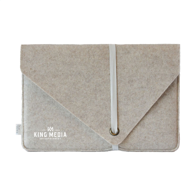 RECYCLED FELT LAPTOP SLEEVE 15 & 16 INCH in Beige