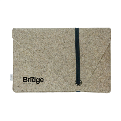 RECYCLED FELT LAPTOP SLEEVE 15 & 16 INCH in Taupé