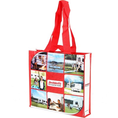 RECYCLED PET TOTE SHOPPER TOTE BAG with Long Handles