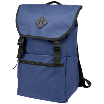 REPREVE® OUR OCEAN™ 15 INCH GRS RPET LAPTOP BACKPACK RUCKSACK 19L in Navy