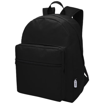 RETREND GRS RPET BACKPACK RUCKSACK 16L in Solid Black