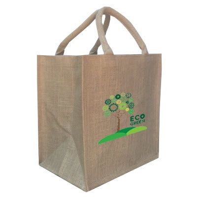 REUSABLE TATTON ECO FRIENDLY JUTE SHOPPER SUSTAINABLE TOTE BAG FOR LIFE