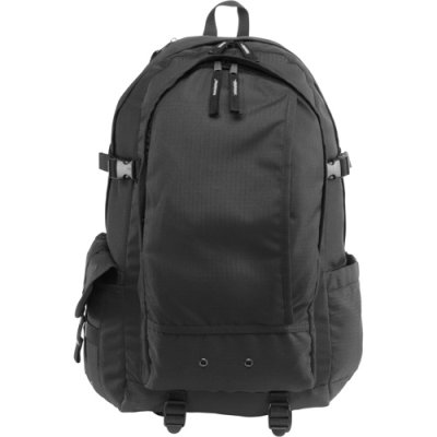 RIPSTOP BACKPACK RUCKSACK in Black