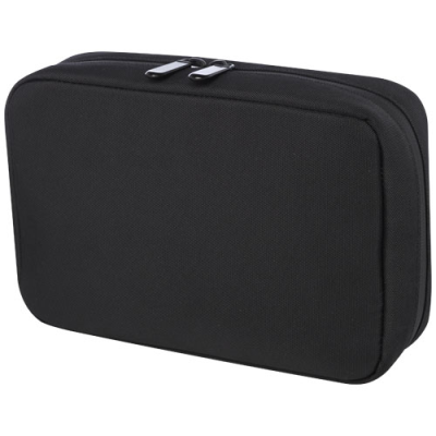 RISE GRS RECYCLED ORGANIZER POUCH in Solid Black