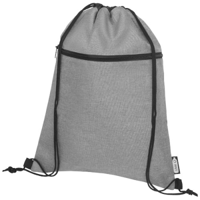 ROSS RPET DRAWSTRING BAG 5L in Heather Medium Grey