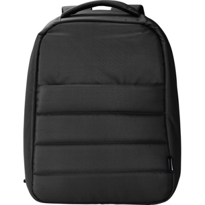 RPET ANTI-THEFT LAPTOP BACKPACK RUCKSACK in Black