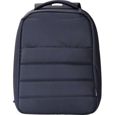 RPET ANTI-THEFT LAPTOP BACKPACK RUCKSACK in Blue