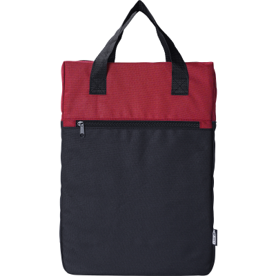 RPET BACKPACK RUCKSACK in Red