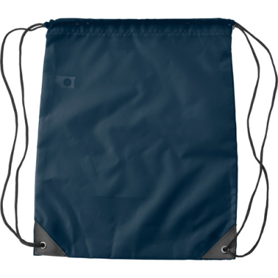 RPET DRAWSTRING BACKPACK RUCKSACK in Blue