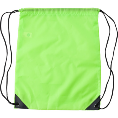 RPET DRAWSTRING BACKPACK RUCKSACK in Lime