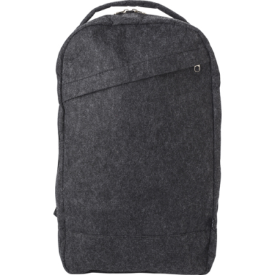 RPET FELT BACKPACK RUCKSACK in Dark Grey