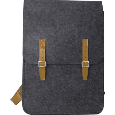 RPET FELT BACKPACK RUCKSACK in Grey