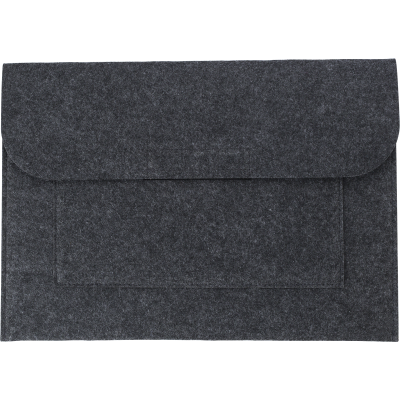 RPET FELT DOCUMENT BAG in Dark Grey