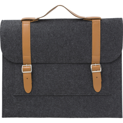 RPET FELT DOCUMENT BAG in Grey