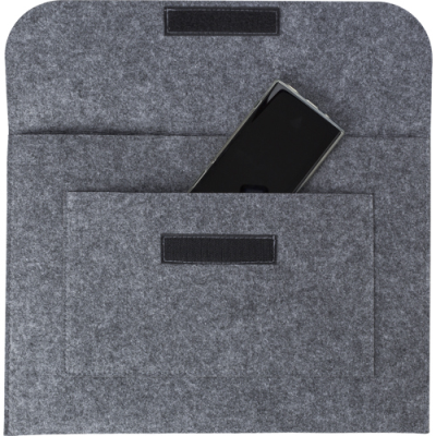 RPET FELT DOCUMENT BAG in Grey