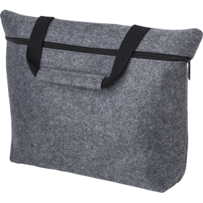 RPET FELT DOCUMENT BAG in Grey