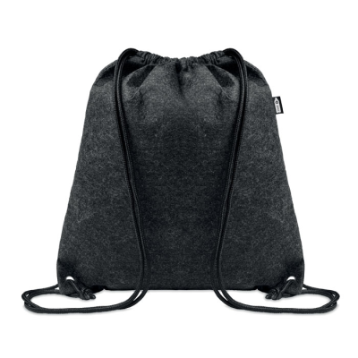 RPET FELT DRAWSTRING BAG in Grey