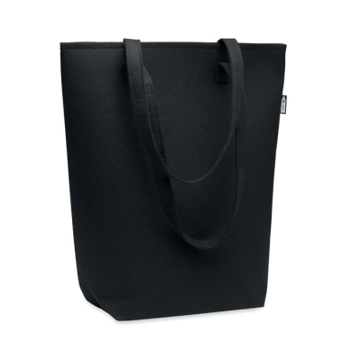 RPET FELT EVENT & SHOPPING BAG in Black