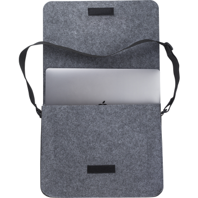 RPET FELT LAPTOP BACKPACK RUCKSACK in Grey