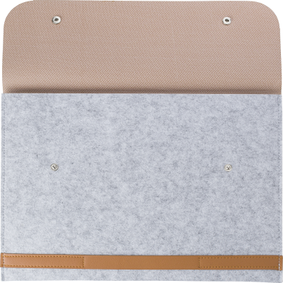 RPET FELT LAPTOP POUCH in Pale Grey