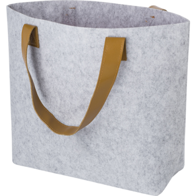 RPET FELT SHOPPER in Pale Grey