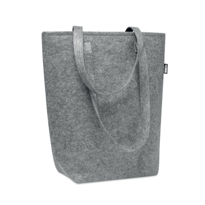 RPET FELT SHOPPER TOTE BAG in Grey