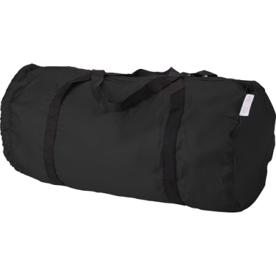 RPET FOLDING BARREL BAG in Black