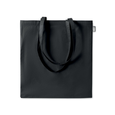 RPET NON WOVEN SHOPPER TOTE BAG in Black