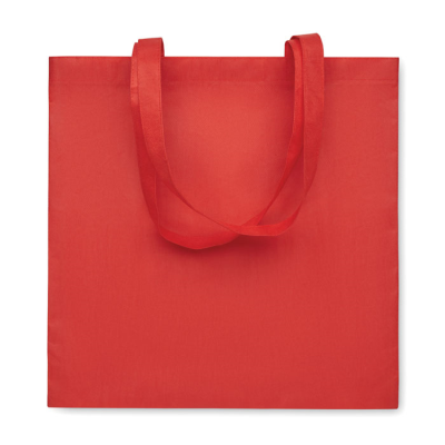 RPET NON-WOVEN SHOPPER TOTE BAG in Red