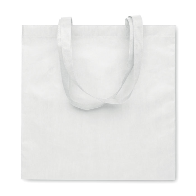 RPET NON-WOVEN SHOPPER TOTE BAG in White