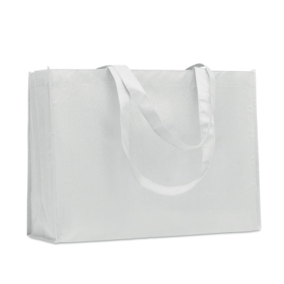 RPET NON-WOVEN SHOPPER TOTE BAG in White