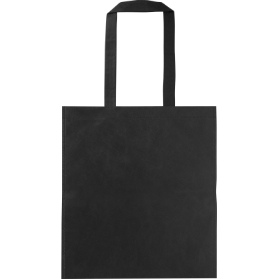 RPET NONWOVEN SHOPPER in Black