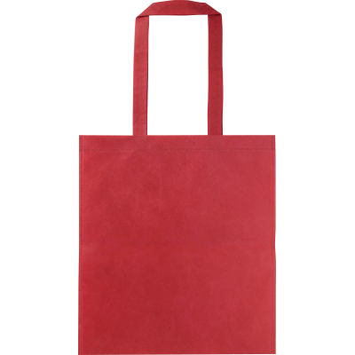 RPET NONWOVEN SHOPPER in Red