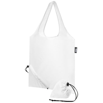 SABIA RPET FOLDING TOTE BAG 7L in White