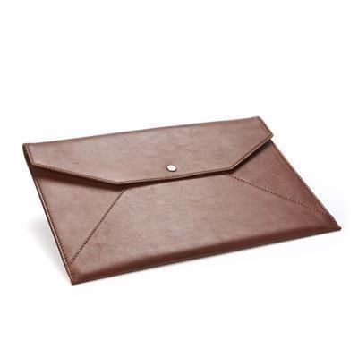 SANDRINGHAM LEATHER UNDER ARM PORTFOLIO & LAPTOP CASE with Press Stud to Close