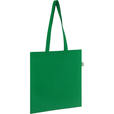 SEABROOK ECO 5OZ RECYCLED COTTON TOTE in Green